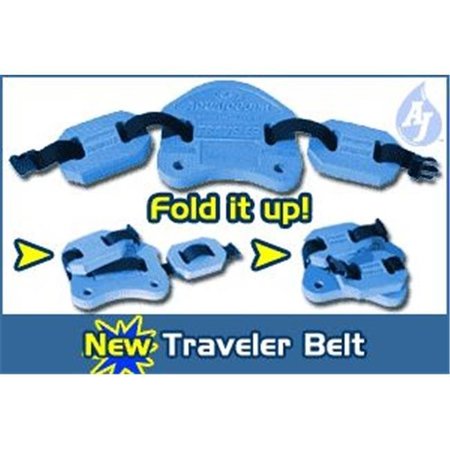 AQUAJOGGER Aqua Jogger AP142 Traveler belt folds up Blue AquaJogger AP142